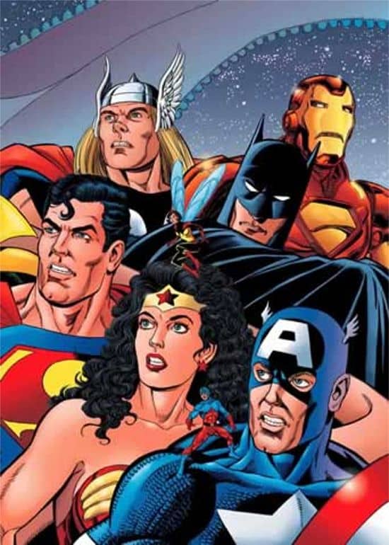 JLA/Avengers biggest heroes from Marvel and DC