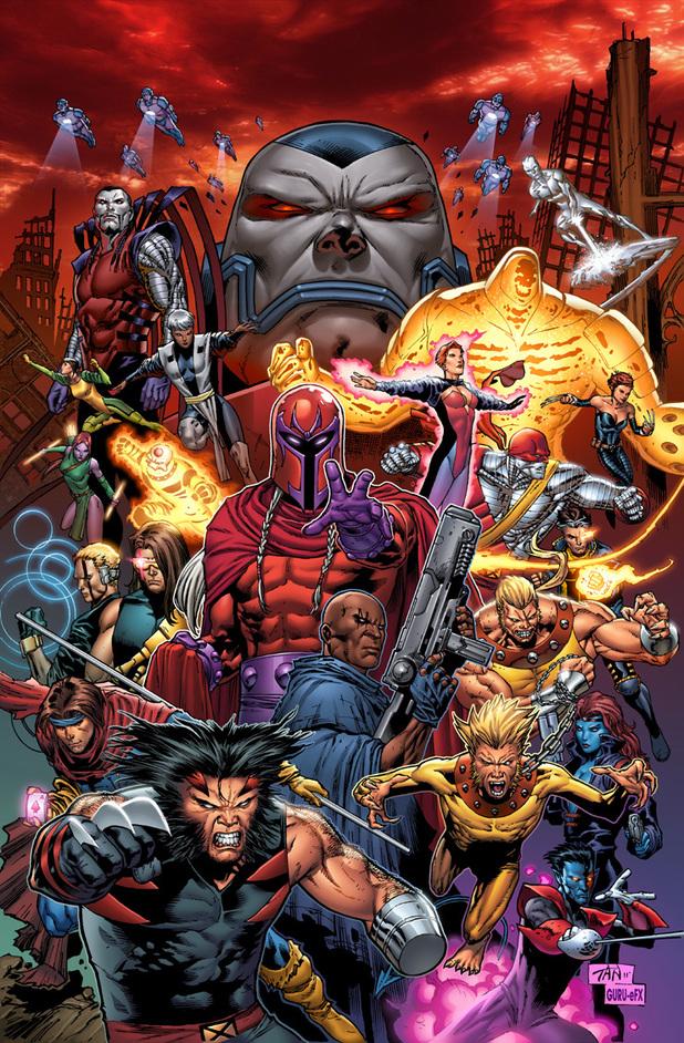 Classic Age of Apocalypse team artwork showing the alternate reality's unique character designs