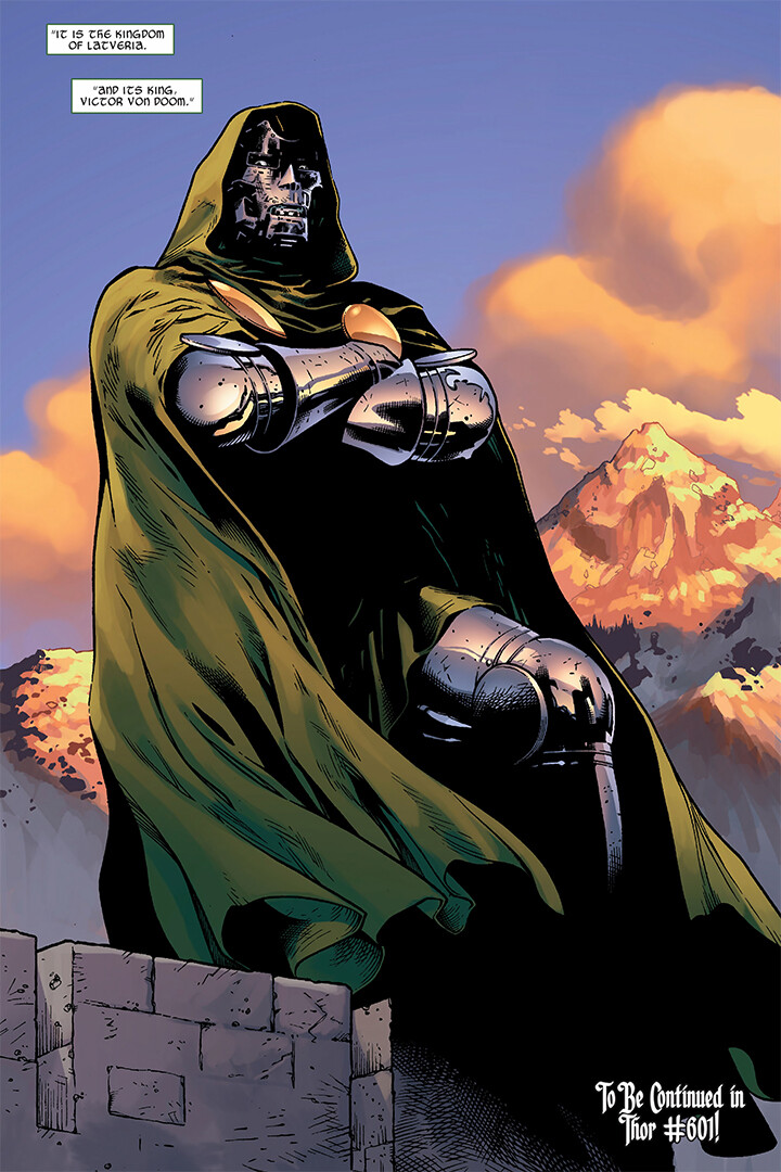 Doctor Doom comic book art