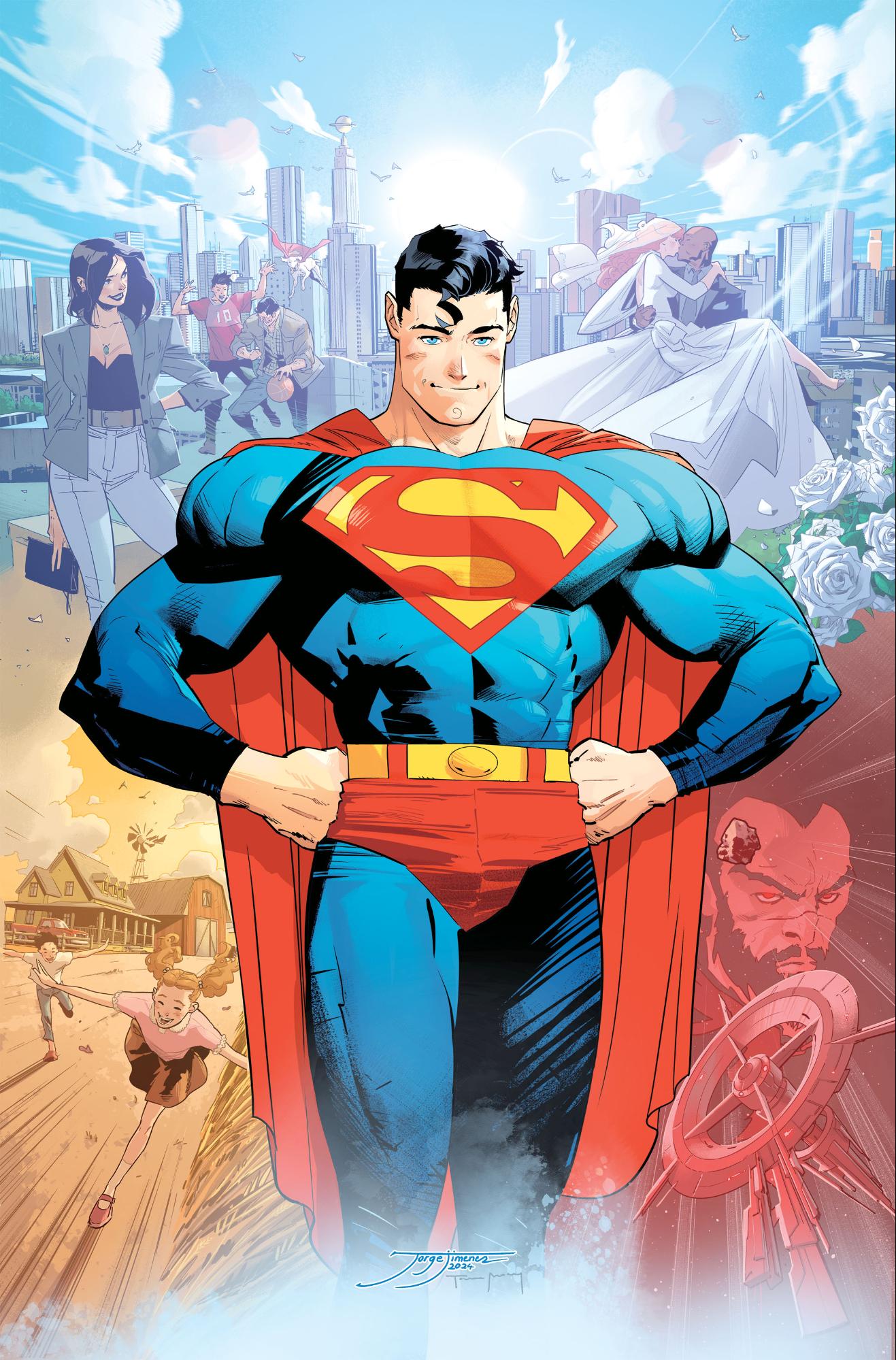 Superman comic book art