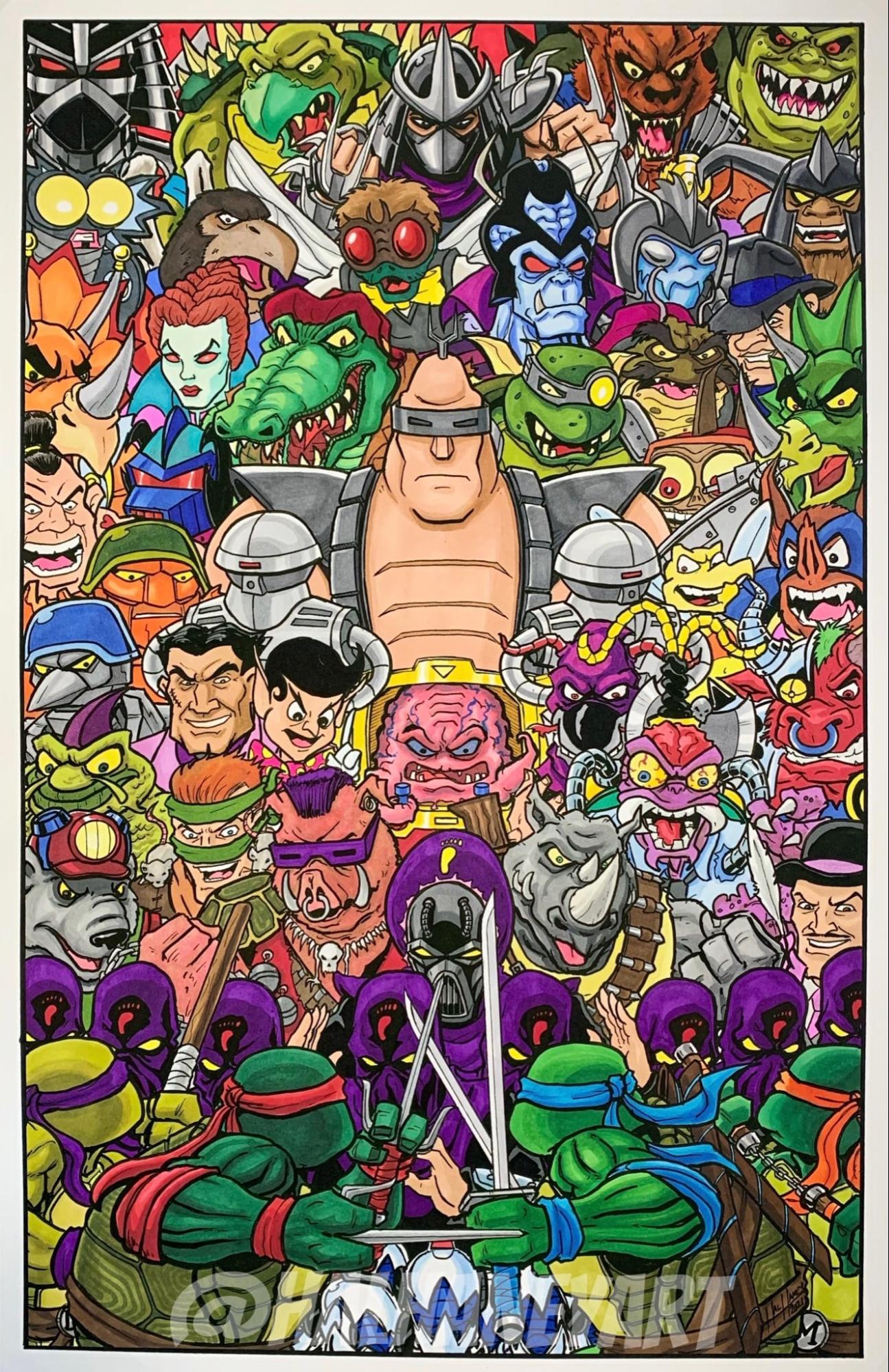 TMNT Villains Group Art
