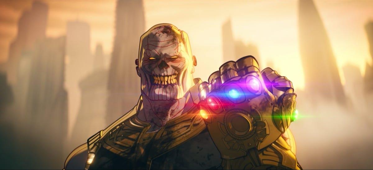 Zombie Thanos with Infinity Stones
