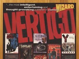 A 2003 Vertigo Comics print ad featuring some of its most iconic titles