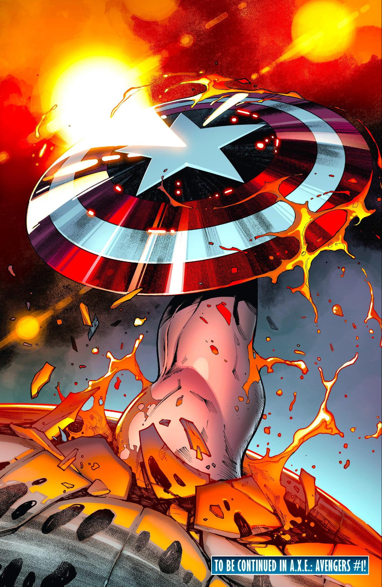 Captain America's resurrection from the dead