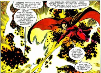 Beyond the Cape: How Comic Book Panel Layouts Shape the Stories We Love Classic comic book splash panel demonstrating full-page dramatic storytelling