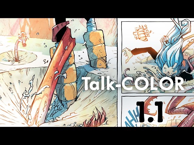 Modern digital comic coloring process showing the evolution from traditional hand-coloring to computer-based techniques.