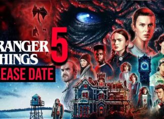 Stranger Things 5: David Harbour’s Emotional Farewell and the Epic Three-Part Finale Official Netflix Stranger Things Season 5 release date graphic