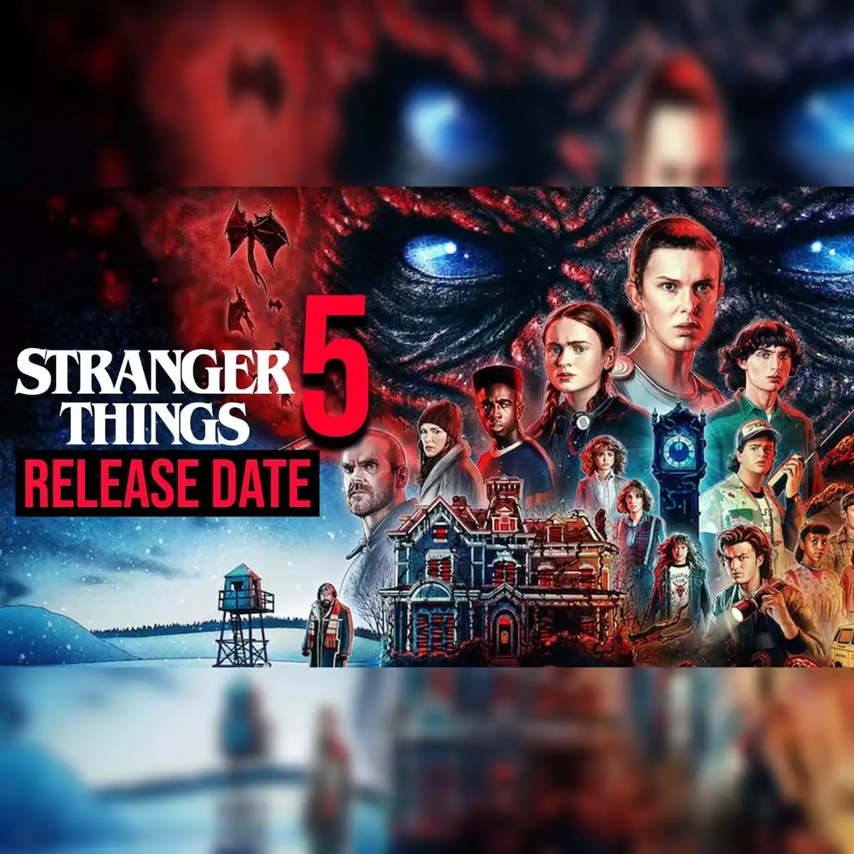 Official Netflix Stranger Things Season 5 release date graphic