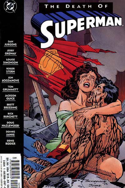 The iconic cover of Superman #75 (1992)
