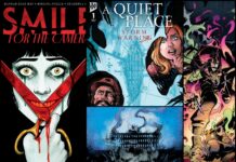 IDW Dark Unleashes Major Horror Comics, Including ‘Smile’ and ‘A Quiet Place’ Sequels Comic book covers for IDW Dark's 2026 horror series including Smile For the Camera and A Quiet Place Storm Warning