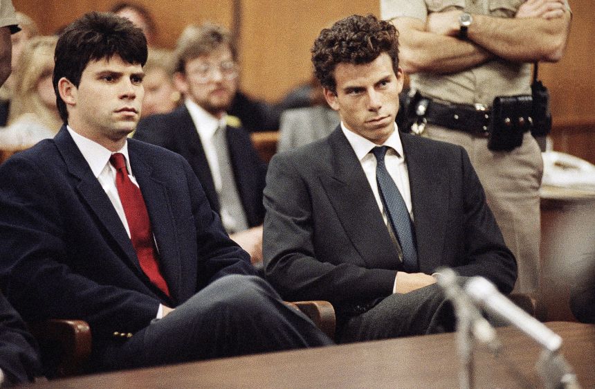 Lyle and Erik Menendez in court during their trial in the 1990s.