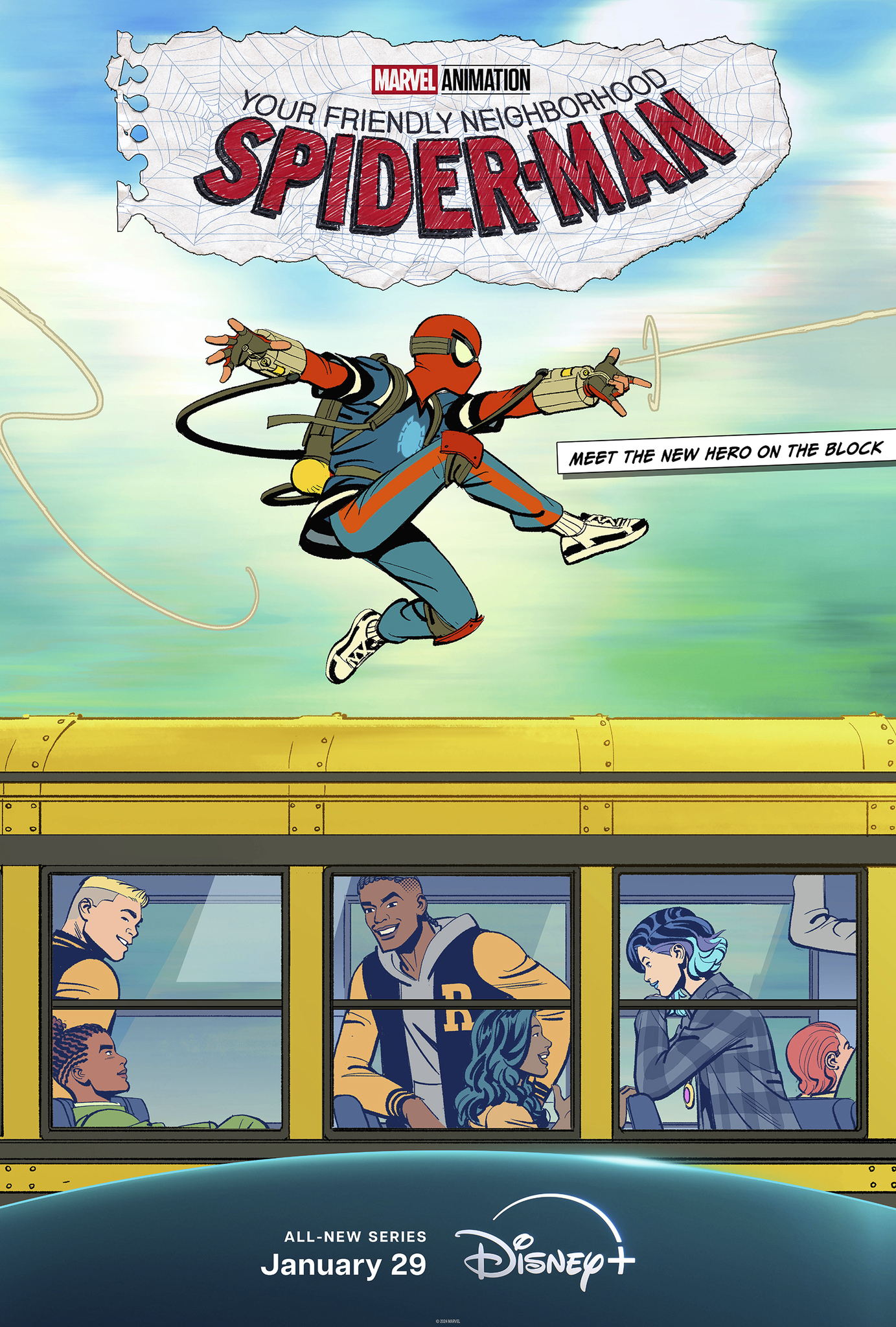 The animated series features Hudson Thames as Peter Parker in an alternate MCU timeline