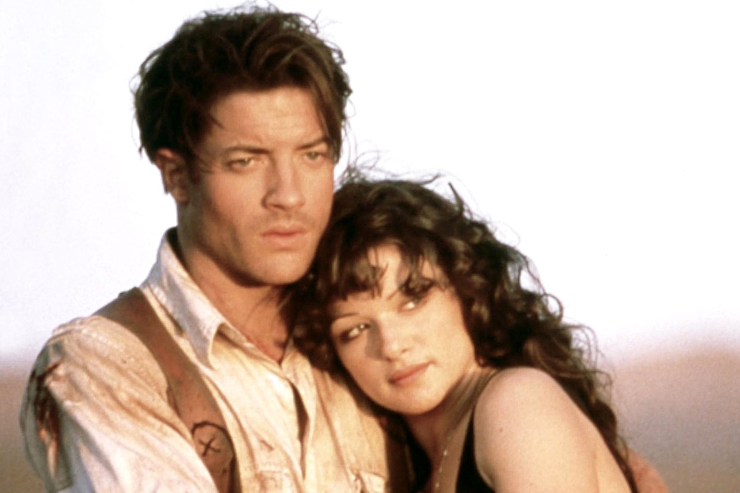 Brendan Fraser and Rachel Weisz in a promotional photo from The Mummy 1999