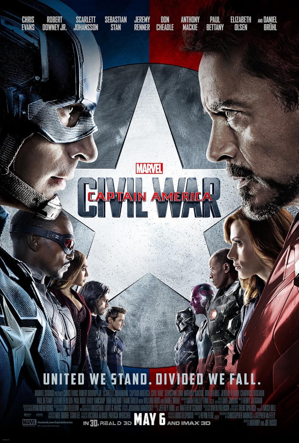 Captain America and Iron Man clash during the Civil War