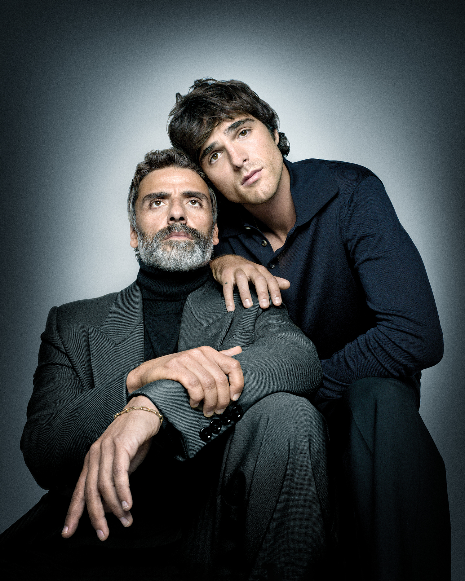 Oscar Isaac and Jacob Elordi in Guillermo del Toro's Frankenstein