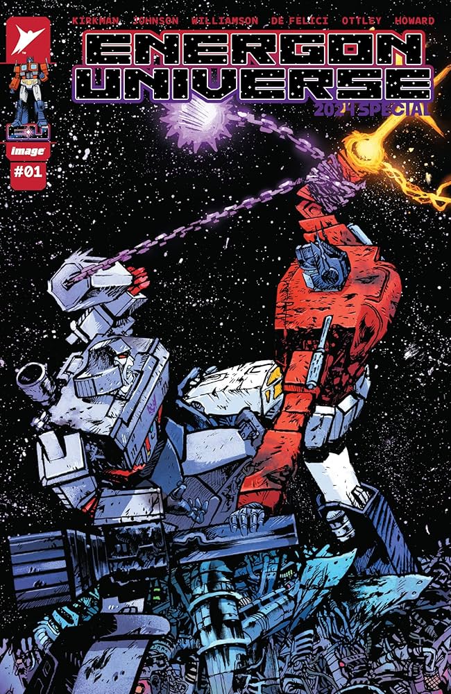 The cover of the Energon Universe 2024 Special, featuring a variety of Transformers and G.I. Joe characters.