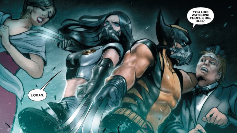 Wolverine and his daughter/protege, X-23.