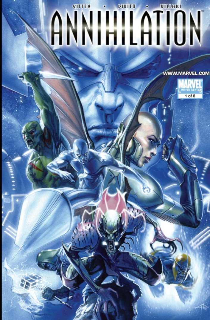 Cover art for Annihilation #1, Marvel's cosmic crossover event