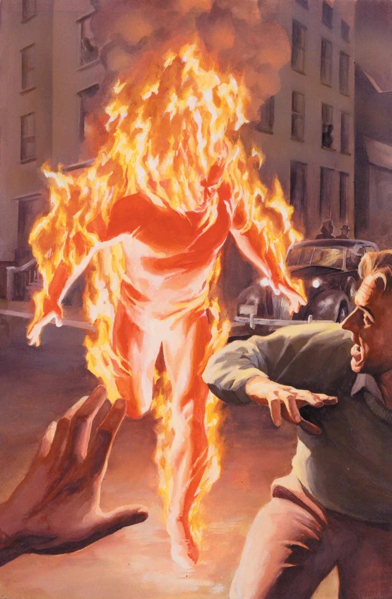 Cover art for Marvels #1 by Kurt Busiek and Alex Ross