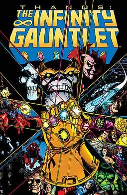 Cover art for The Infinity Gauntlet, one of the best Marvel comics of all time