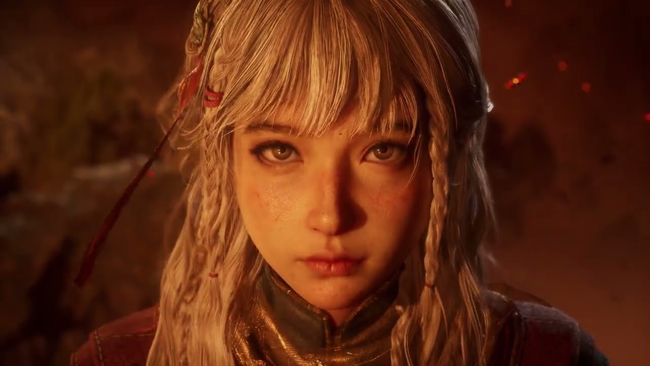 Close-up of a Weaver character rendered in realistic detail