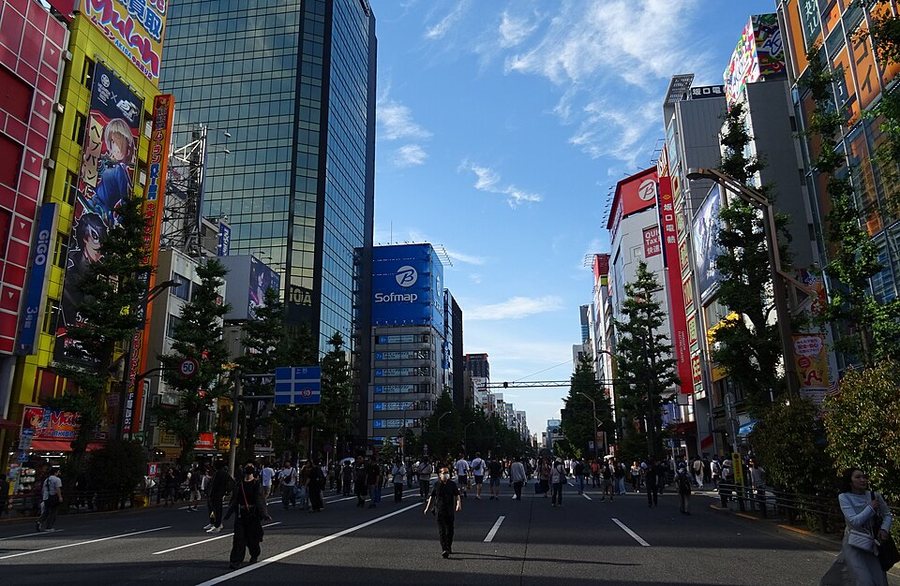 Akihabara Electric Town in Tokyo, the centre of Japanese fan culture