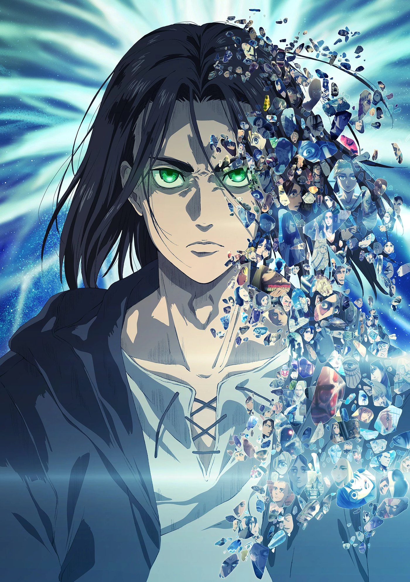 Eren Yeager in the Attack on Titan Final Season key visual