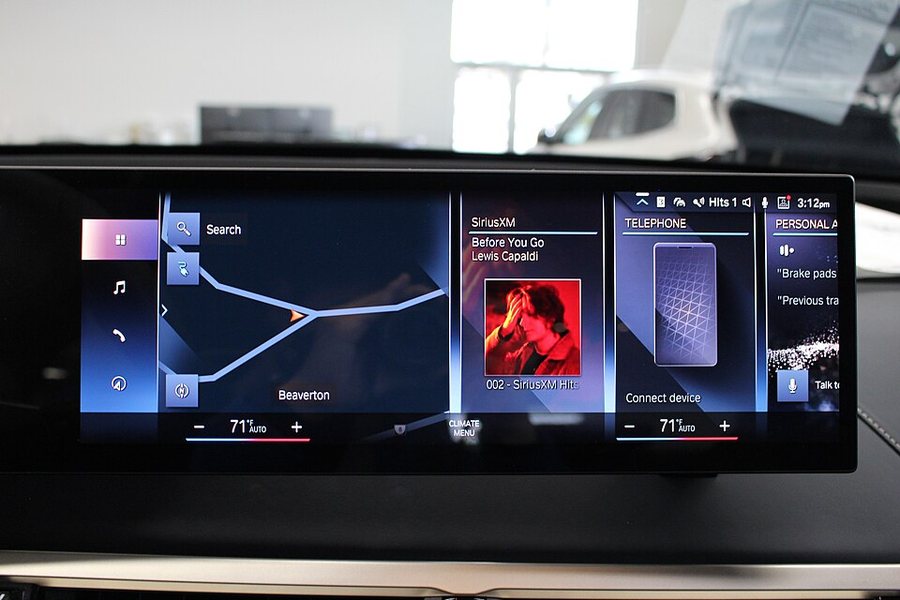 BMW iDrive 8 in-car display