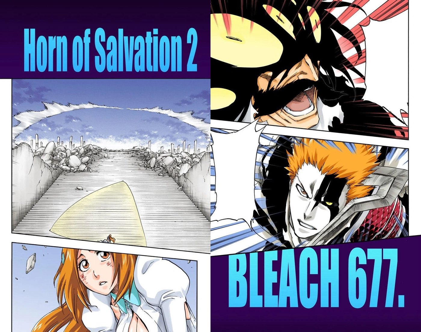 Bleach manga chapter 677 Horn of Salvation 2 title page