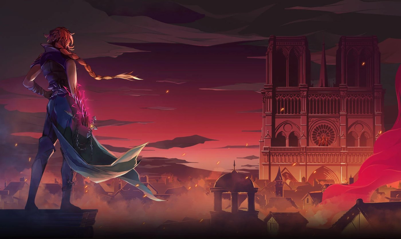 Rose Belmont overlooking Paris in Castlevania: Belmont's Curse