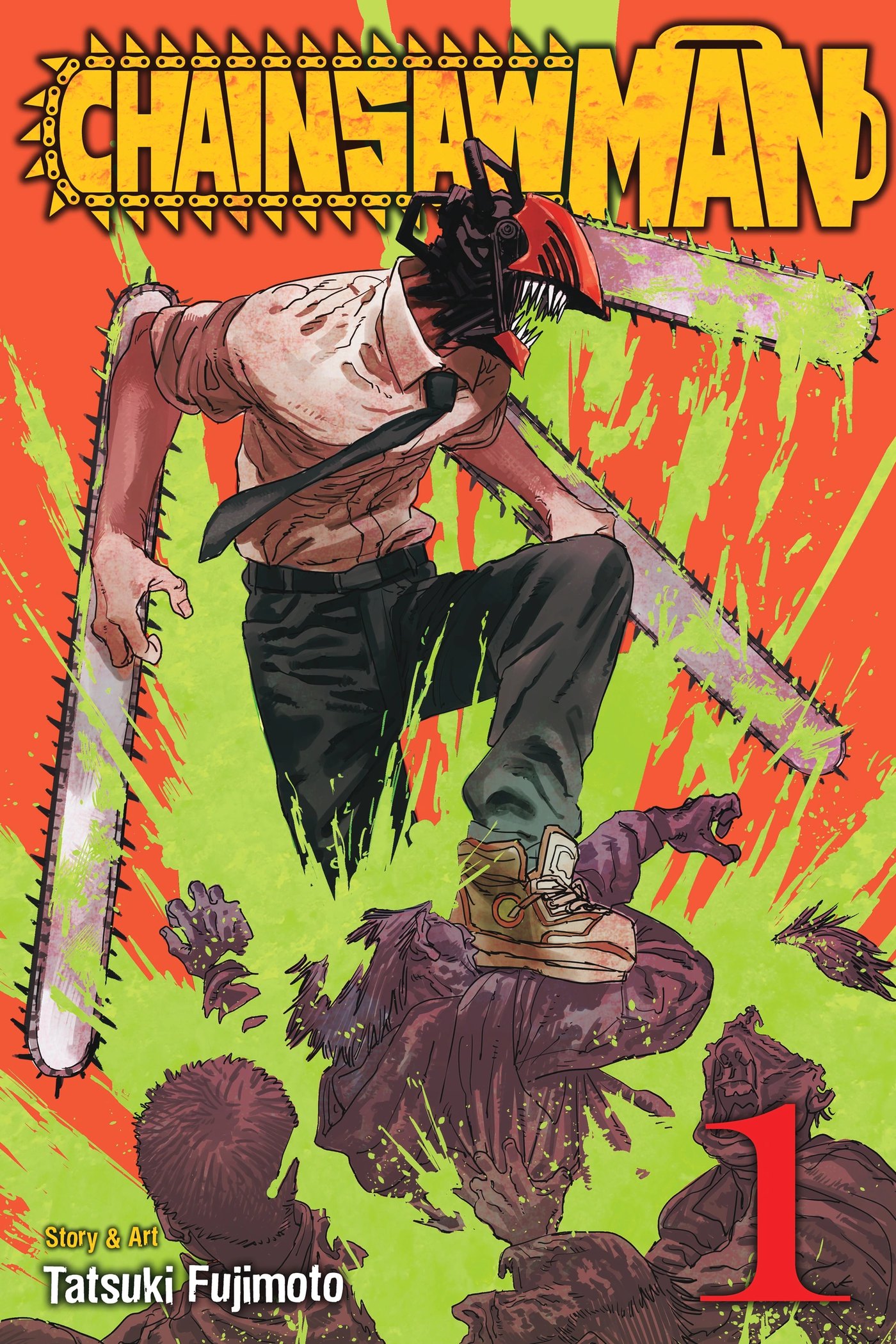 Chainsaw Man Volume 1 official English cover art