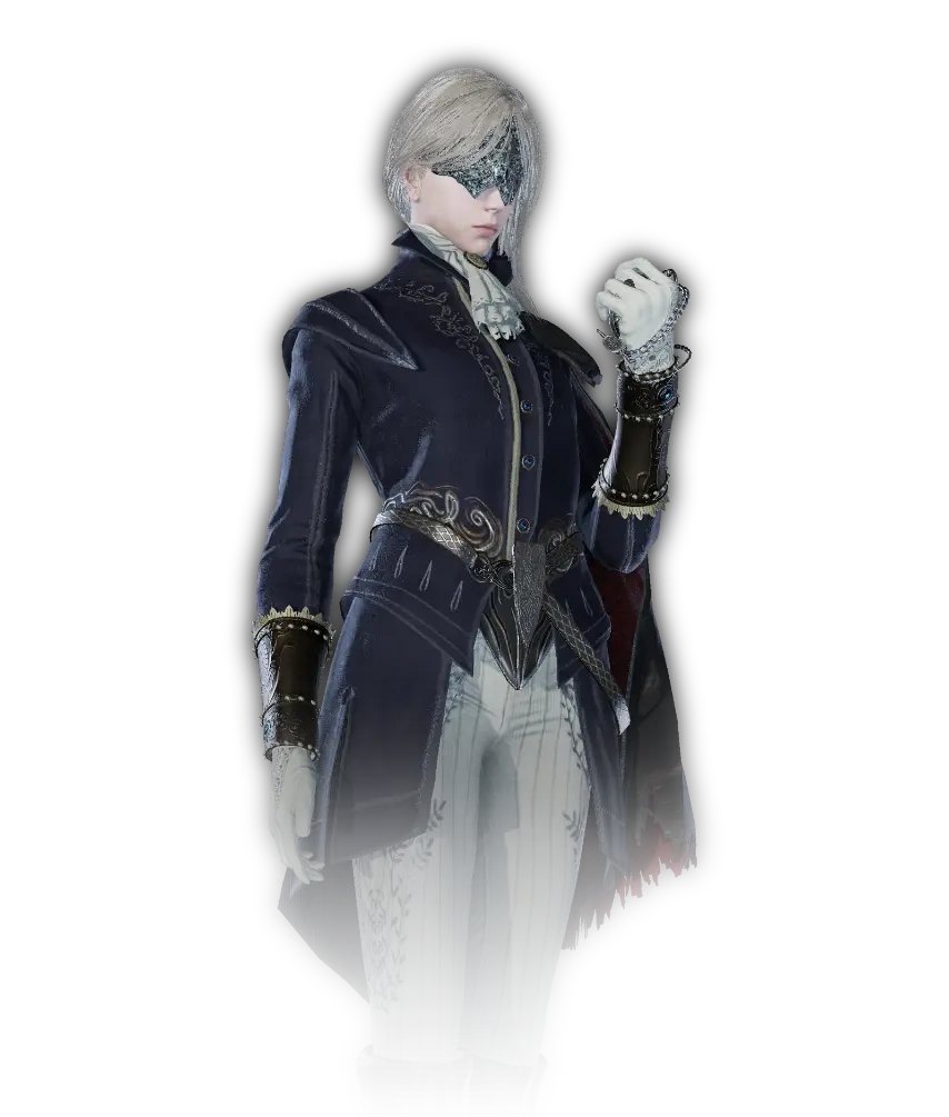 Duchess, a dark-coated burst damage Nightfarer, in Elden Ring Nightreign