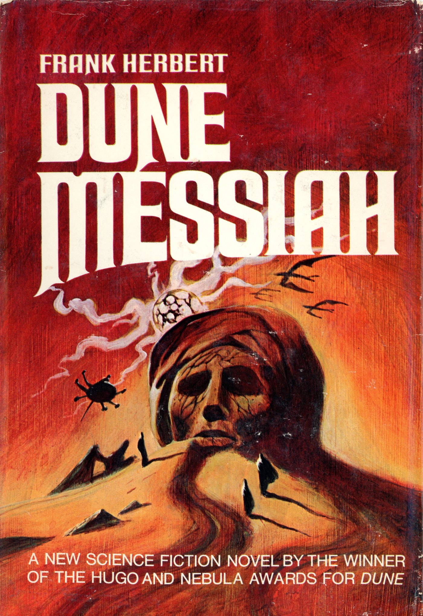 First edition cover of Frank Herbert's Dune Messiah, 1969