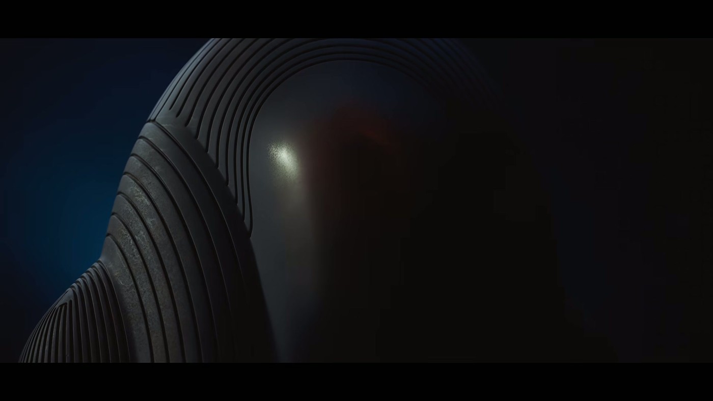 Close-up of the ribbed hull of the Guild Navigator's pod