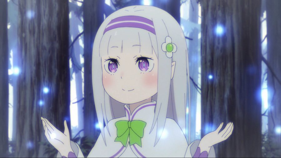 Emilia from Re:ZERO, co-lead of the series