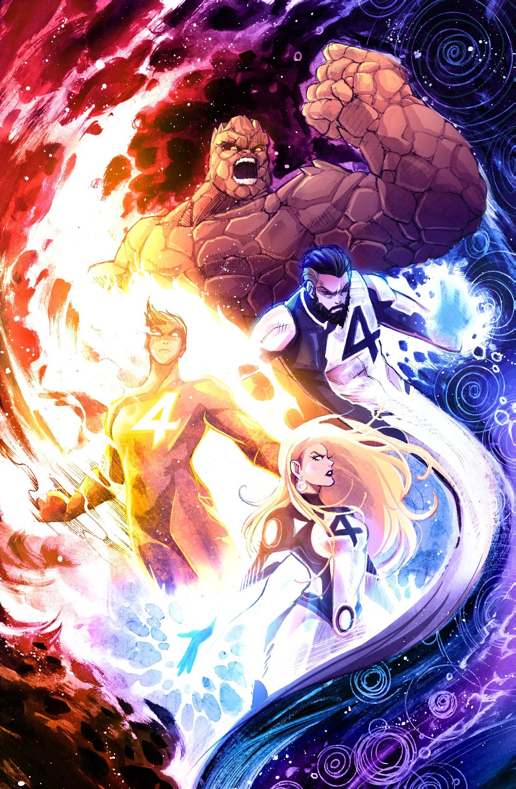 Invisible Woman with the Fantastic Four in a Marvel Rivals gallery card