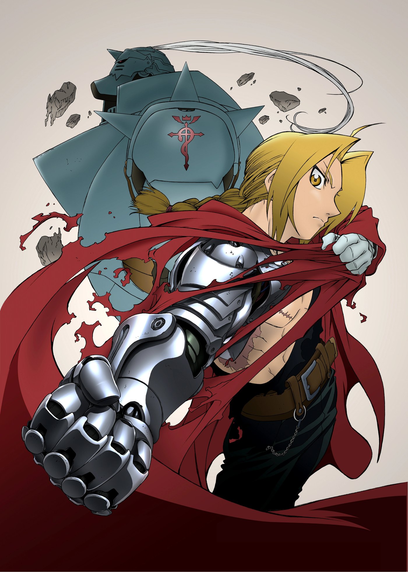 Fullmetal Alchemist 2003 anime series poster with Edward and Alphonse Elric