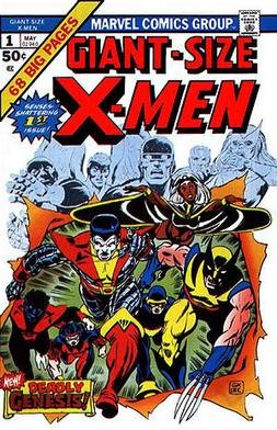 Giant-Size X-Men 1 cover from 1975 introducing the new X-Men team