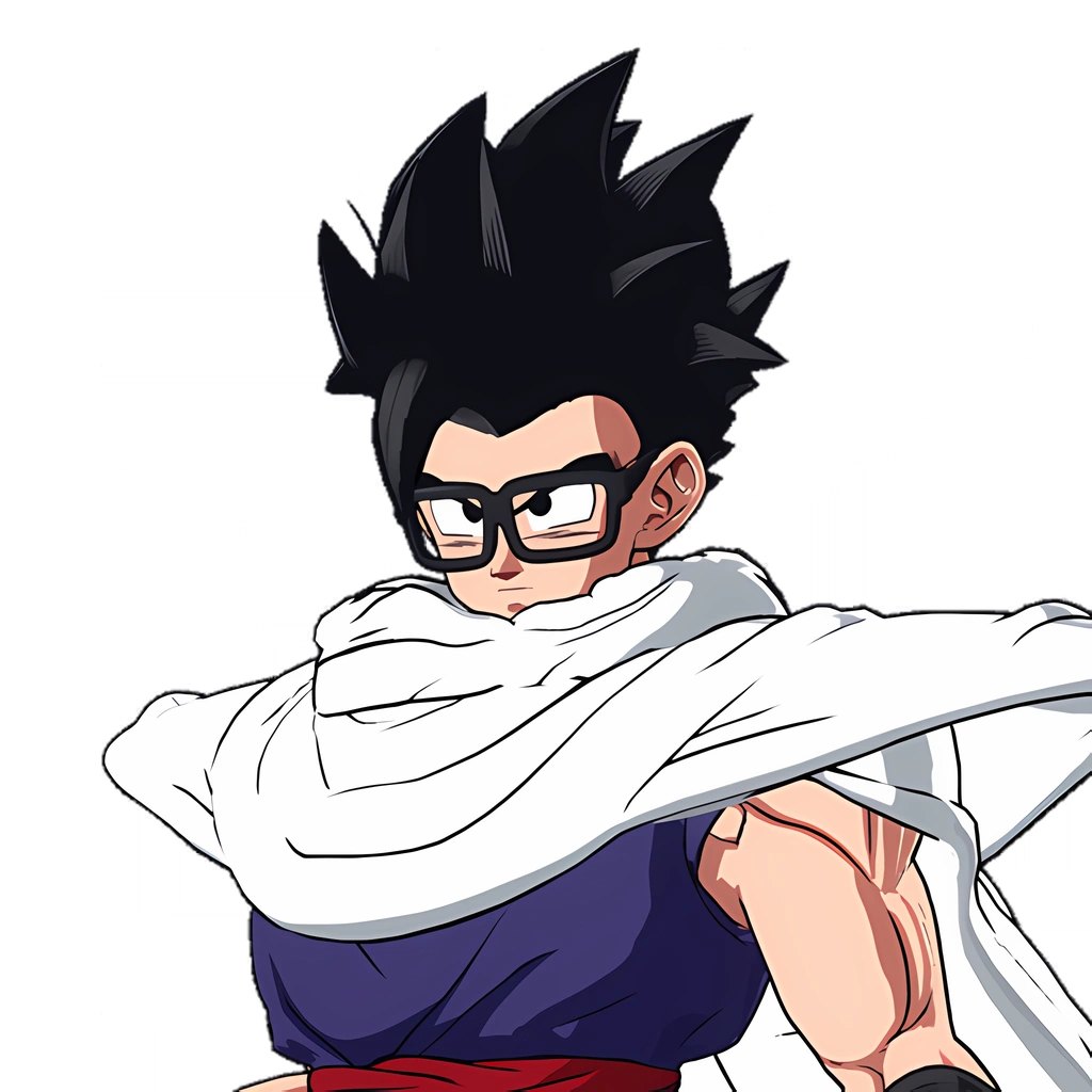 Gohan in his Super Hero design, a HERO OF JUSTICE Pack character in Dragon Ball Sparking Zero