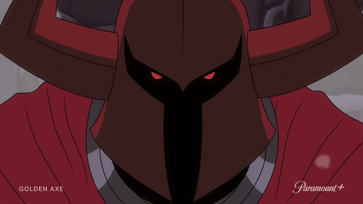 Death Adder in close-up at 0:34.3. Frame from the official trailer. &copy; Paramount+ / Sega.