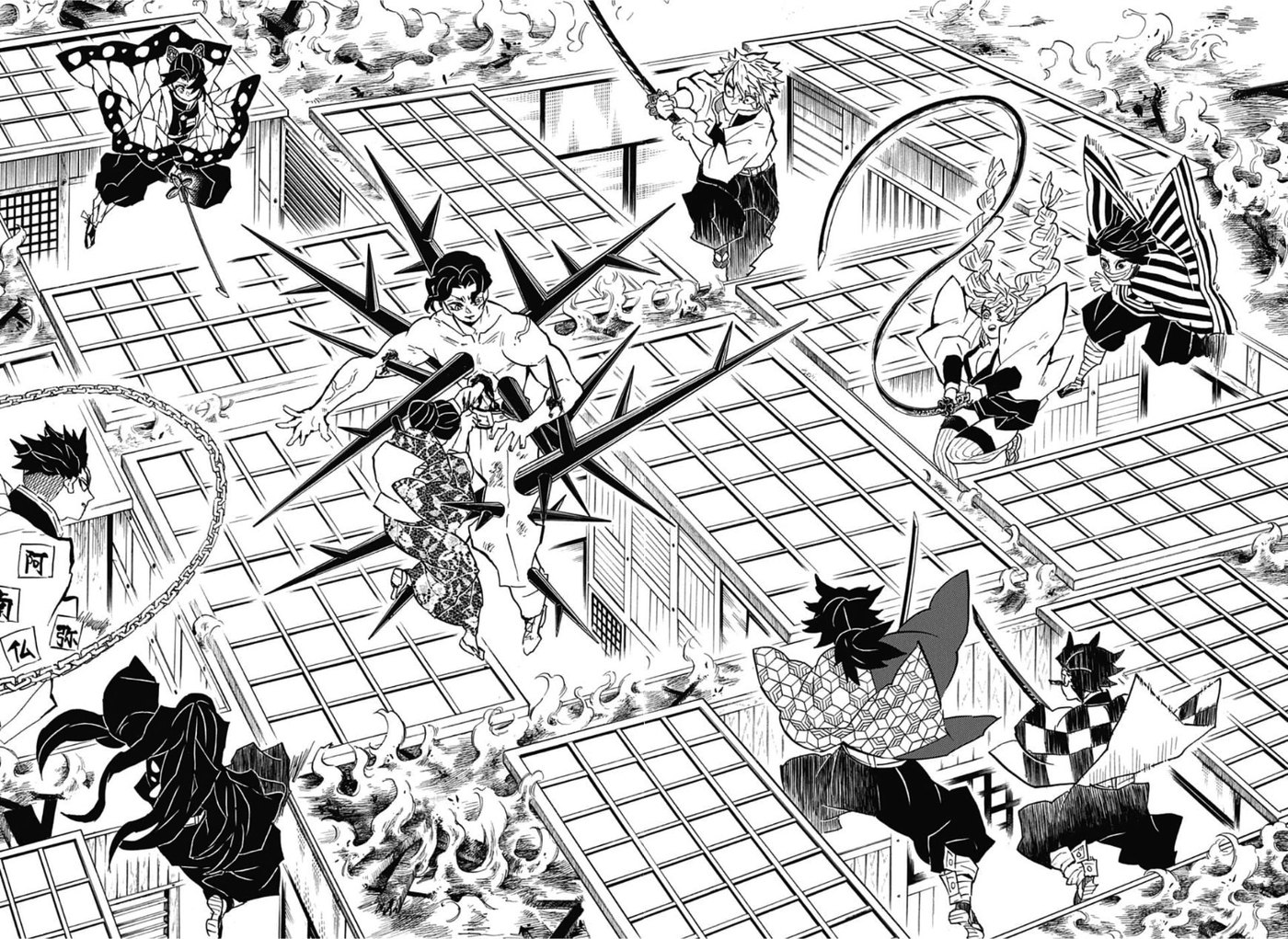 The Infinity Castle as drawn in the manga