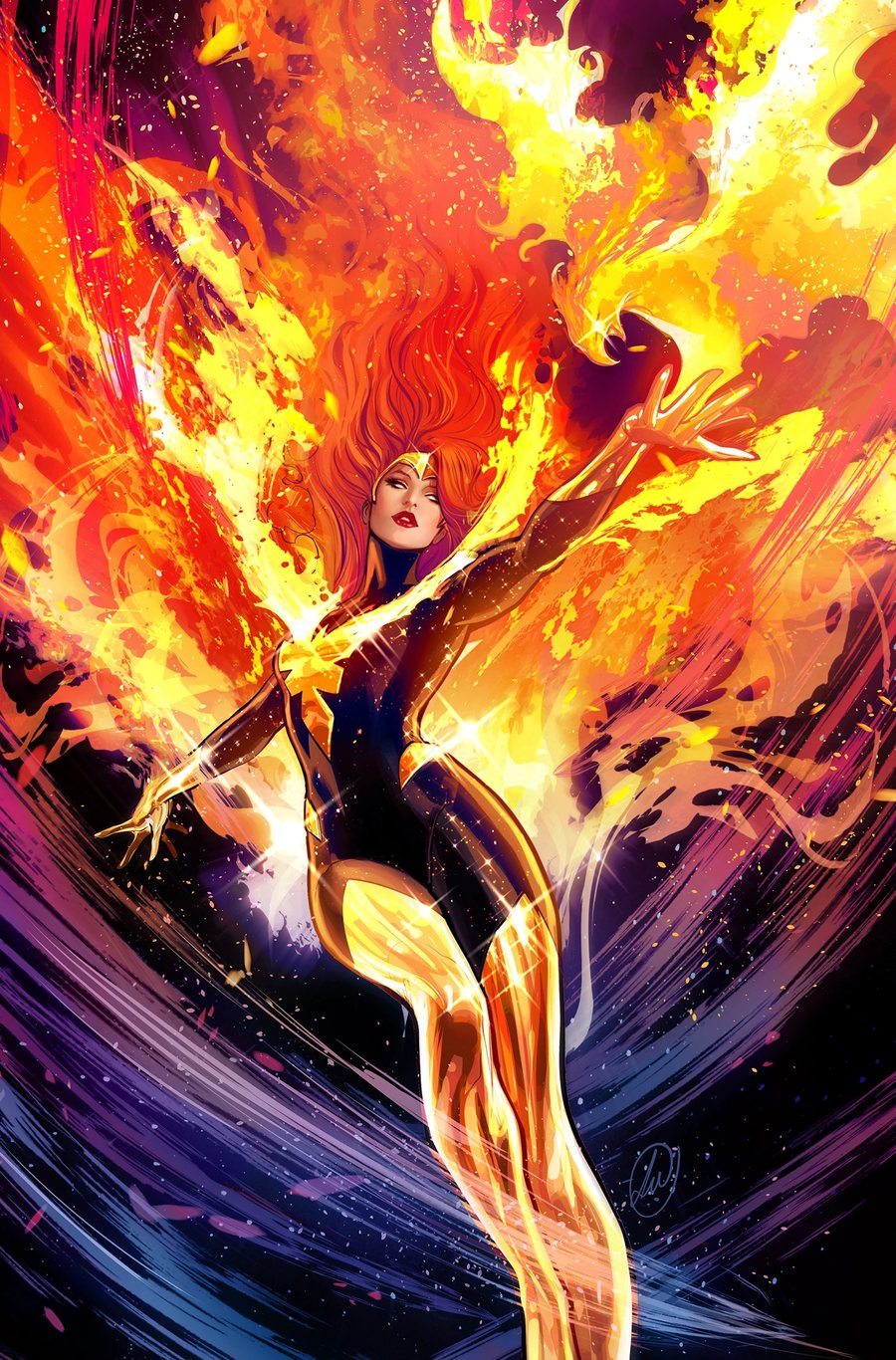Jean Grey as the Phoenix in Marvel Comics