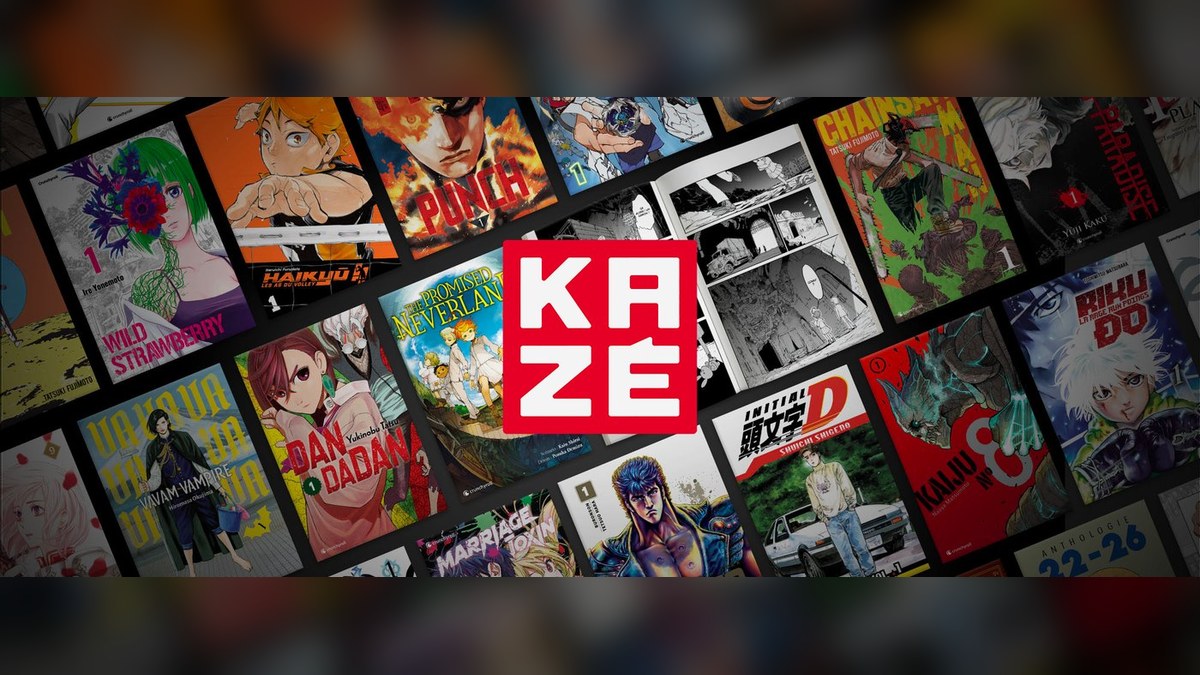A collage of manga covers published under the KAZE imprint