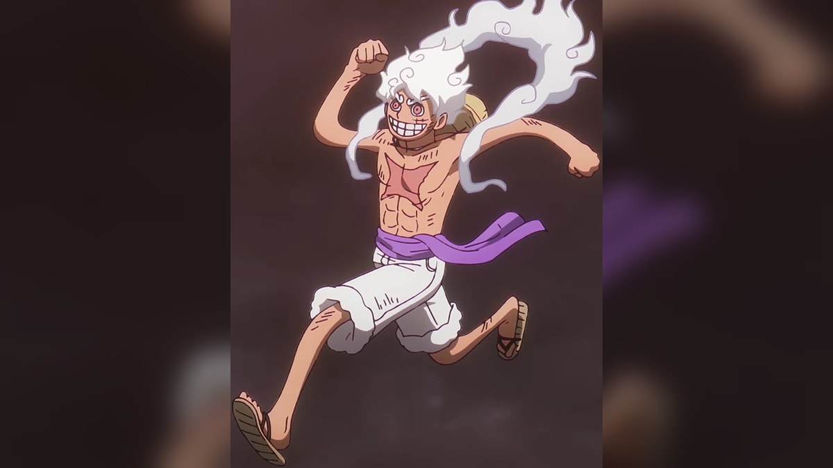 Monkey D. Luffy in his Gear 5 form