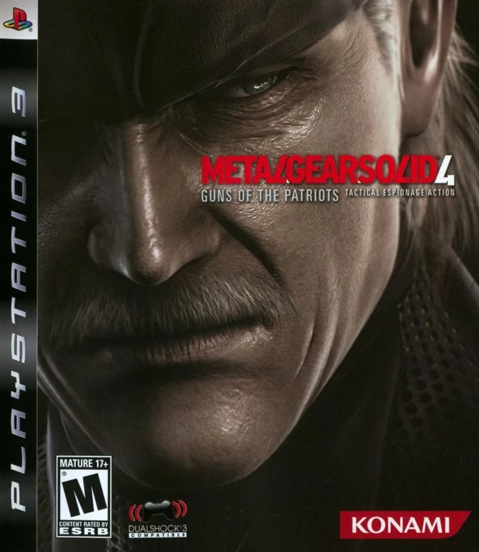Metal Gear Solid 4: Guns of the Patriots PlayStation 3 North American cover art