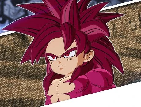 Mini Goku in Super Saiyan 4 form from DAIMA Character Pack 2