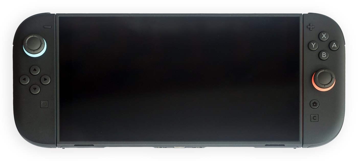 A Nintendo Switch 2 console in handheld mode