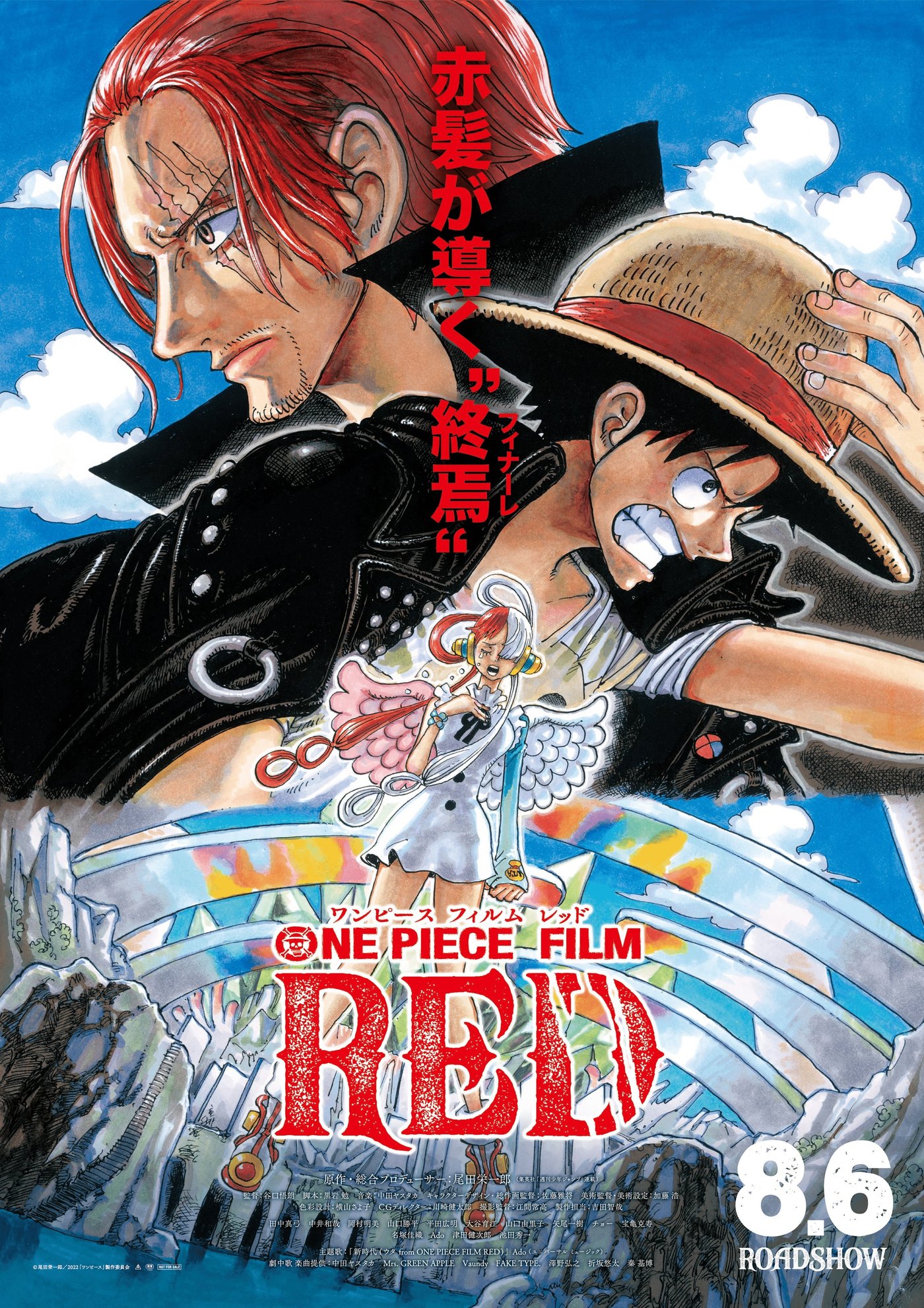 One Piece Film: Red poster, the franchise's highest-grossing movie