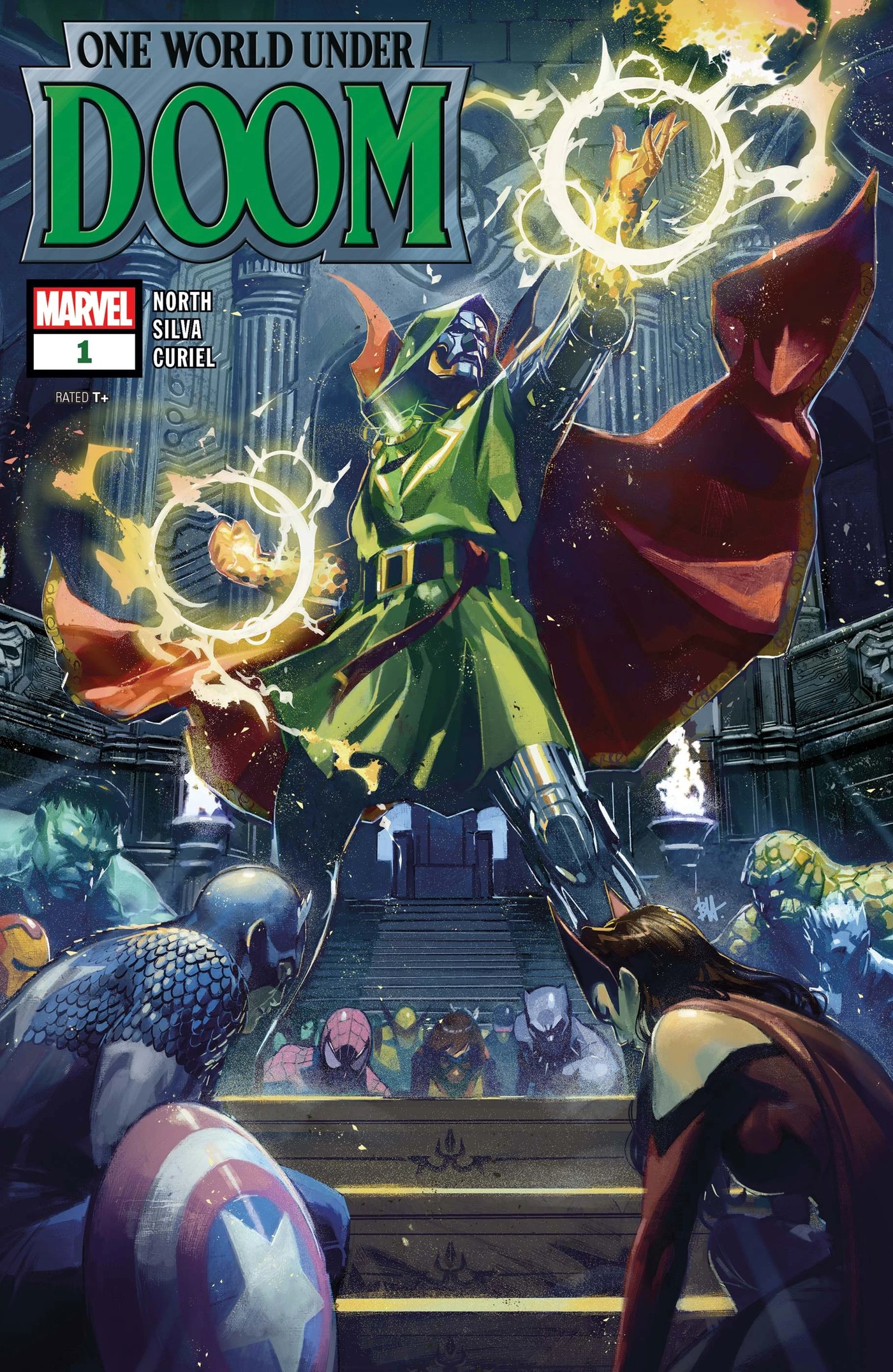 Doctor Doom on the cover of One World Under Doom issue 1