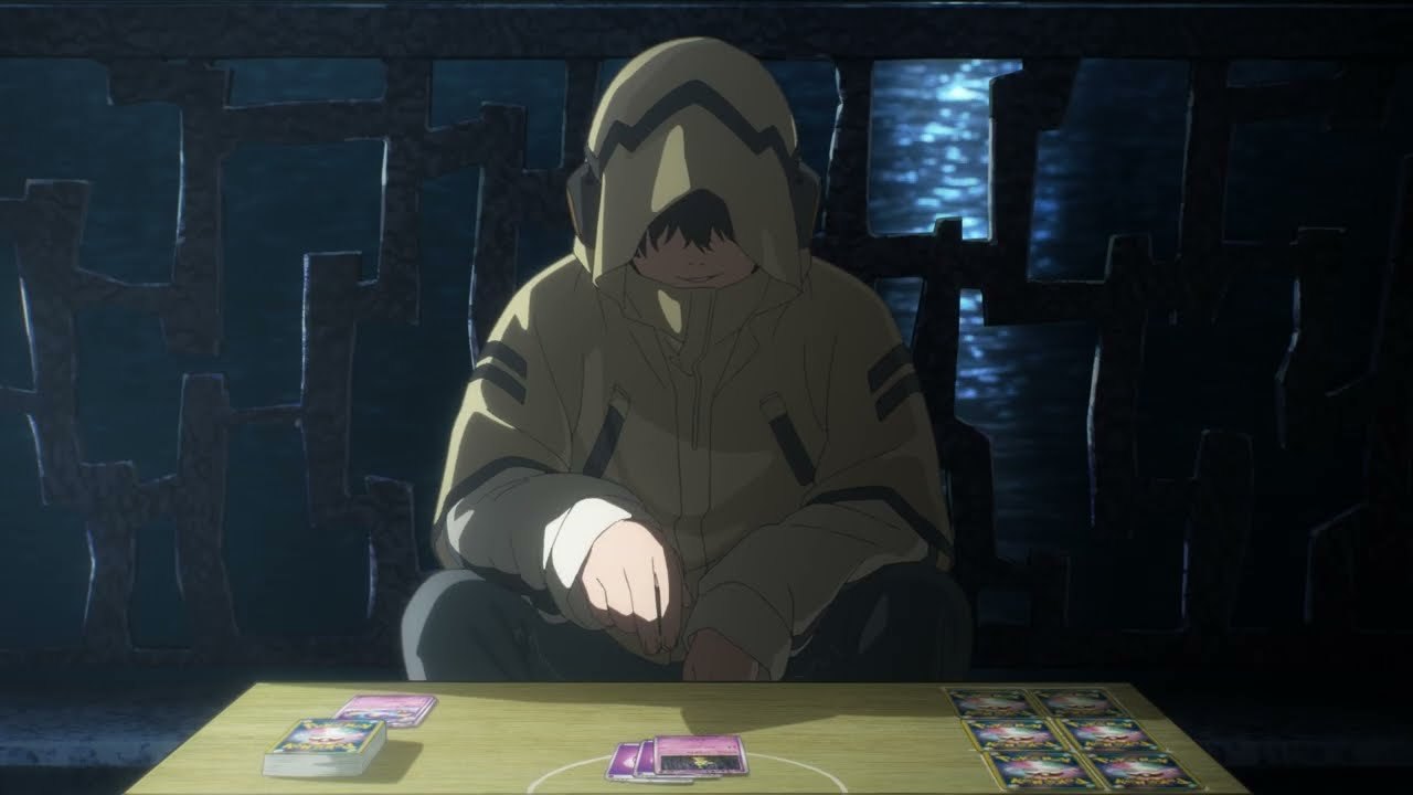 The Wild Card protagonist seated at a card table in the teaser trailer